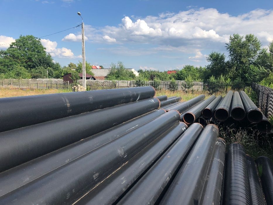 Rury stalowe w izolacji PE na składowisku